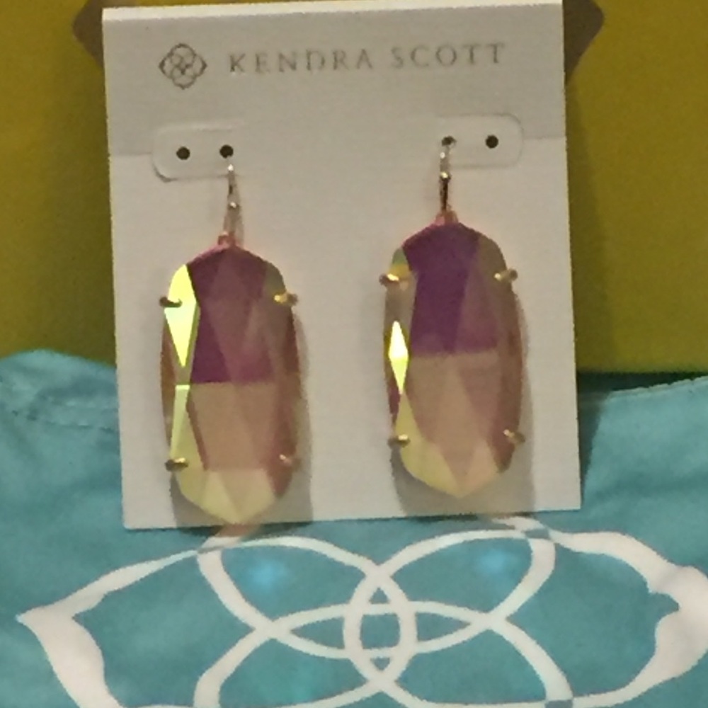 NWT Kendra Scott Esme Dichroic in Rose Gold
